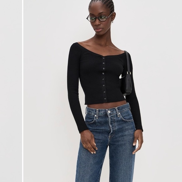 Abercrombie & Fitch Black Long Sleeve Top - Picture 4 of 4